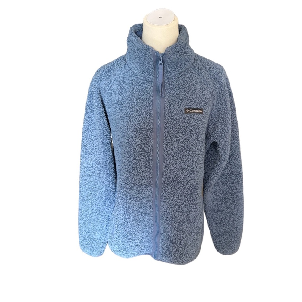 Columbia Light Blue Sherpa Fleece Jacket